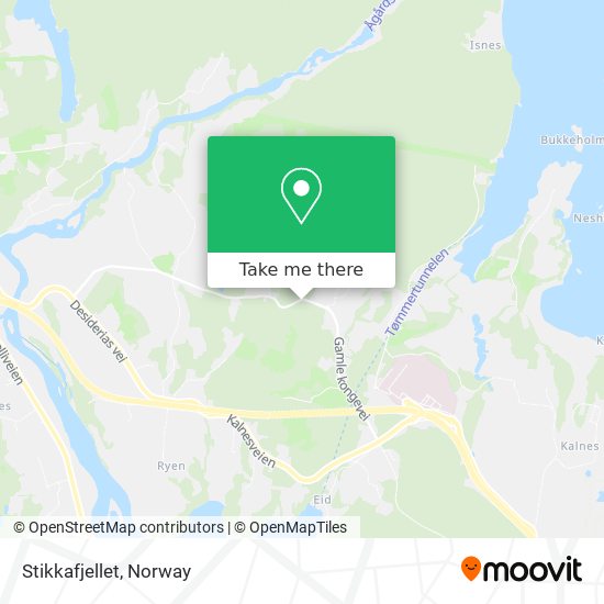 Stikkafjellet map