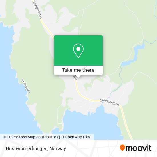 Hustømmerhaugen map