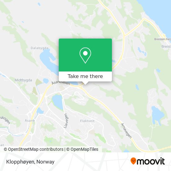 Klopphøyen map