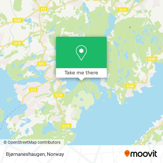 Bjørnaneshaugen map