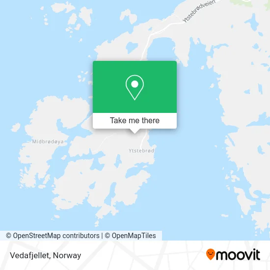 Vedafjellet map