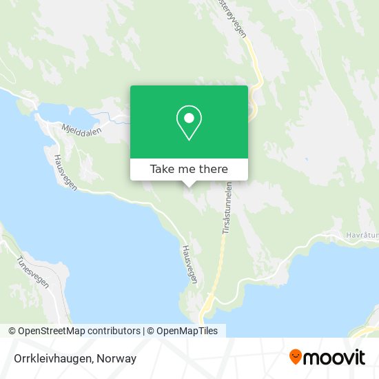 Orrkleivhaugen map