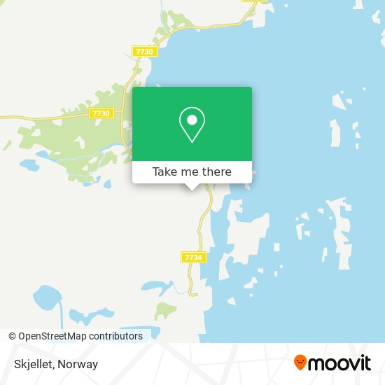 Skjellet map