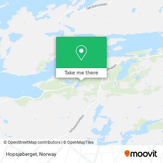 Hopsjøberget map