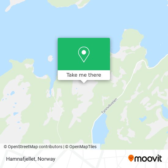 Hamnafjellet map