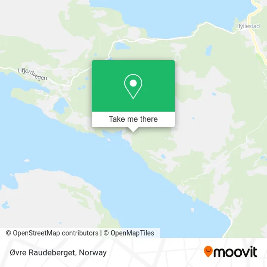 Øvre Raudeberget map