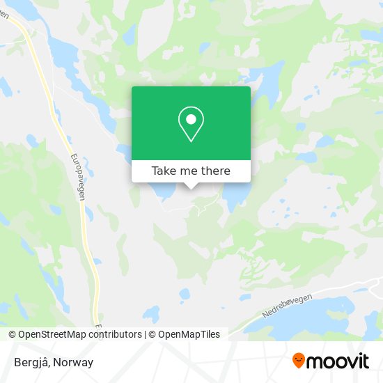 Bergjå map