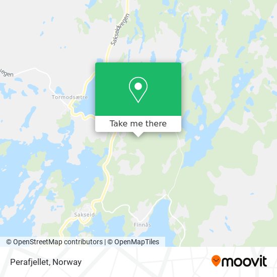 Perafjellet map