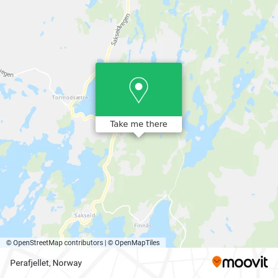 Perafjellet map