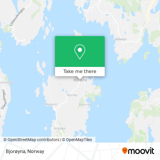 Bjorøyna map