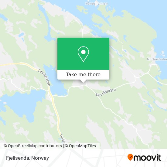 Fjellsenda map