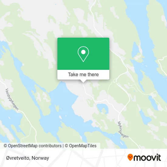 Øvretveito map