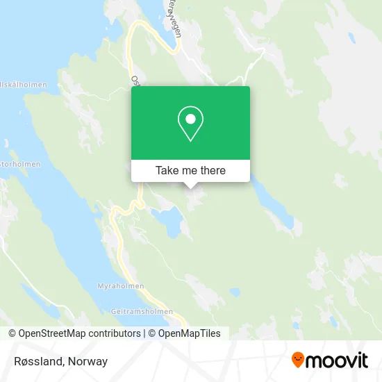 Røssland map