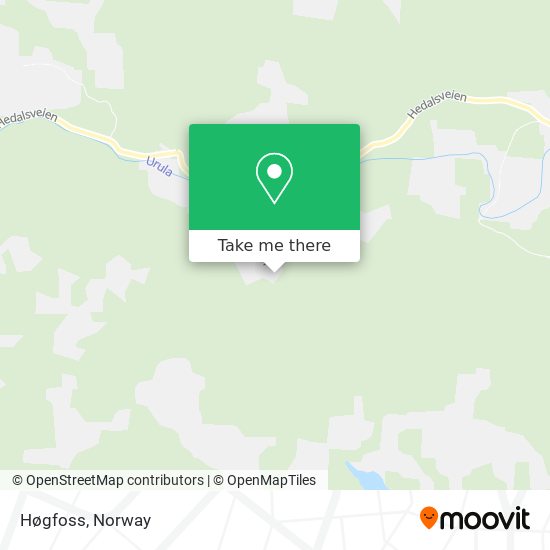 Høgfoss map