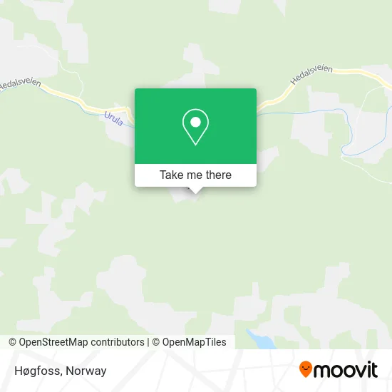 Høgfoss map