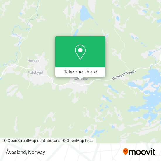 Åvesland map
