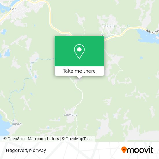 Høgetveit map