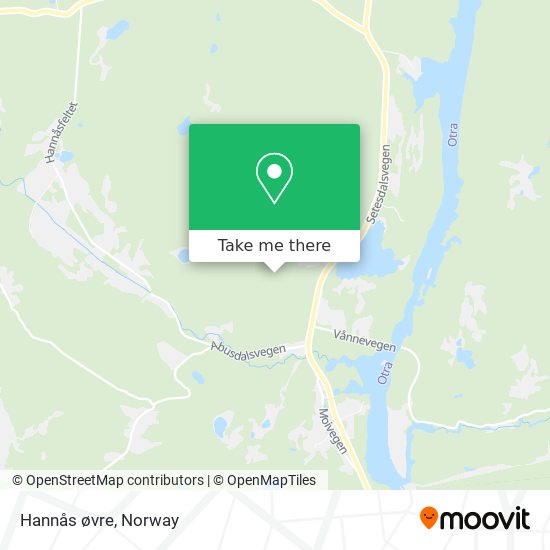 Hannås øvre map