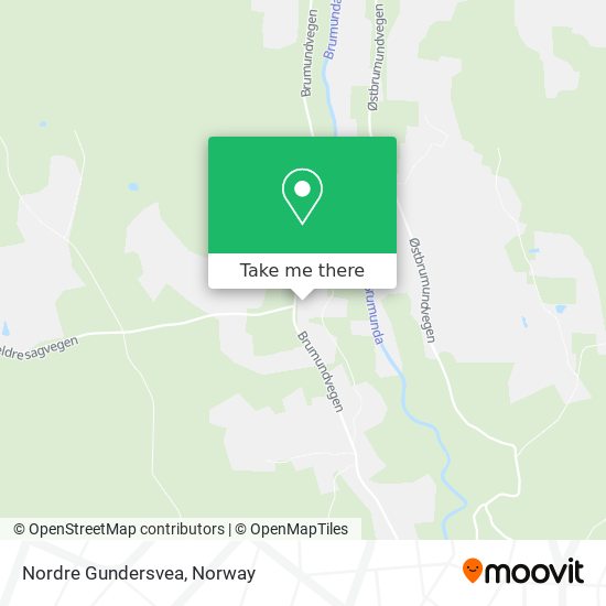 Nordre Gundersvea map