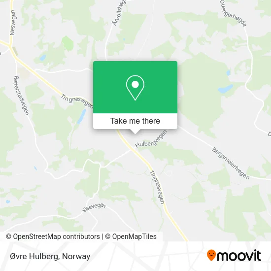 Øvre Hulberg map