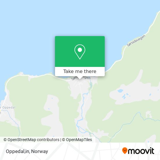 Oppedal,in map