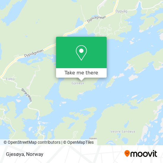 Gjesøya map