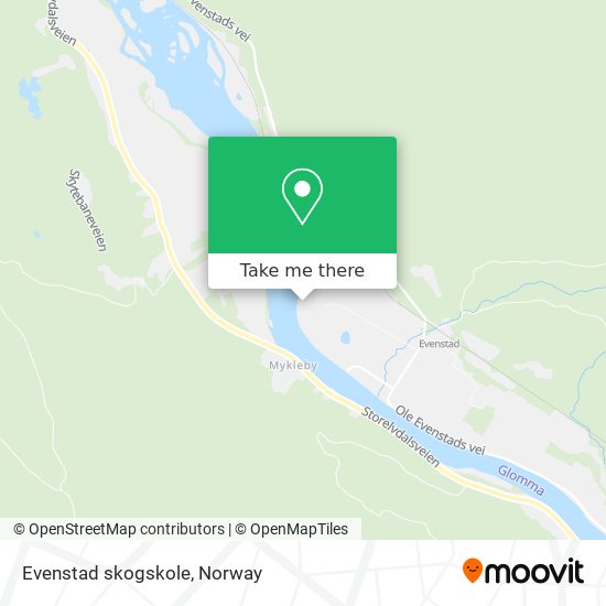 Evenstad skogskole map