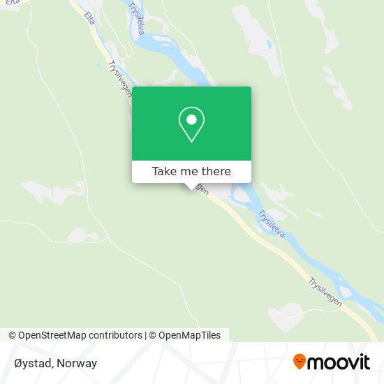 Øystad map