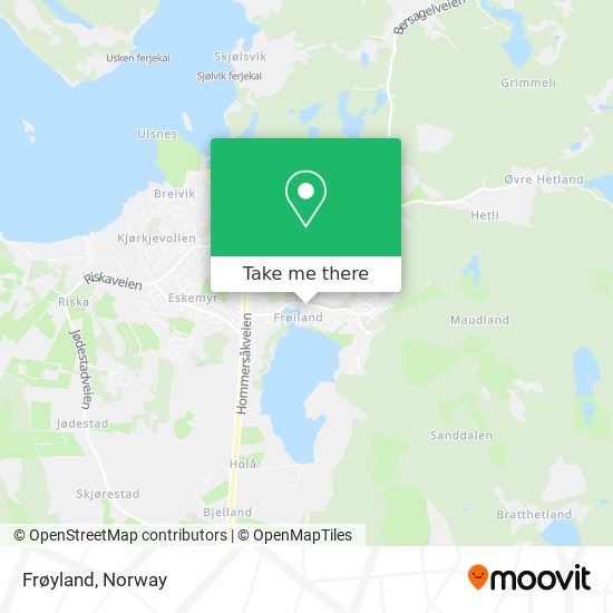 Frøyland map