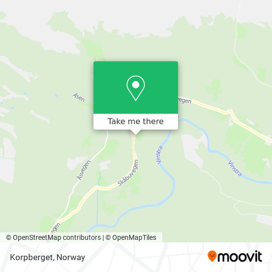 Korpberget map