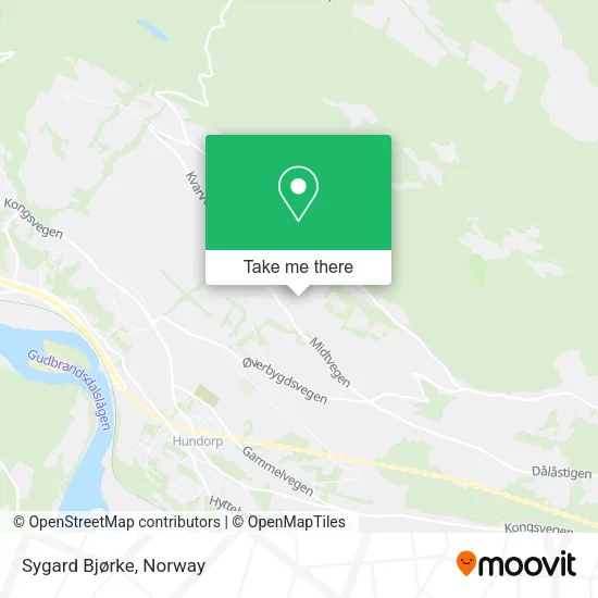 Sygard Bjørke map
