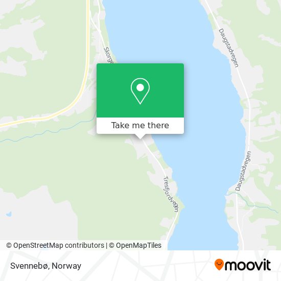 Svennebø map