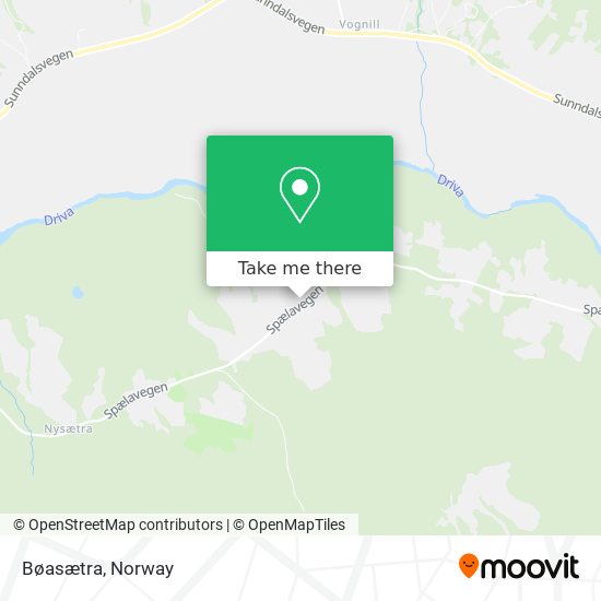 Bøasætra map