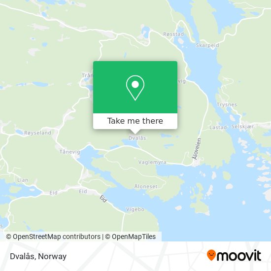 Dvalås map