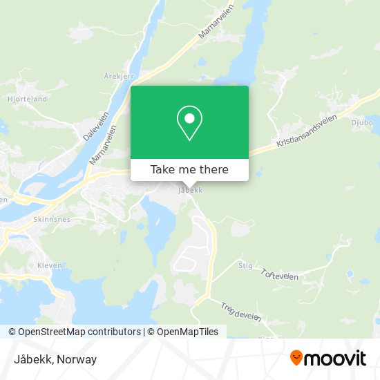 Jåbekk map