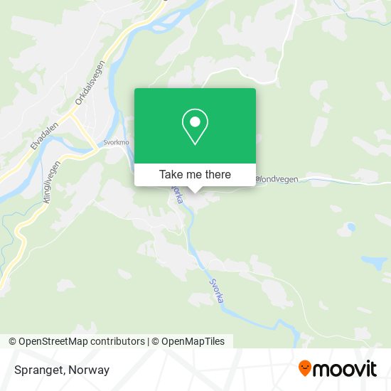 Spranget map