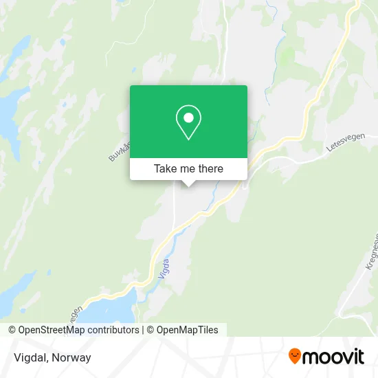 Vigdal map