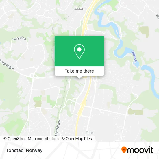 Tonstad map