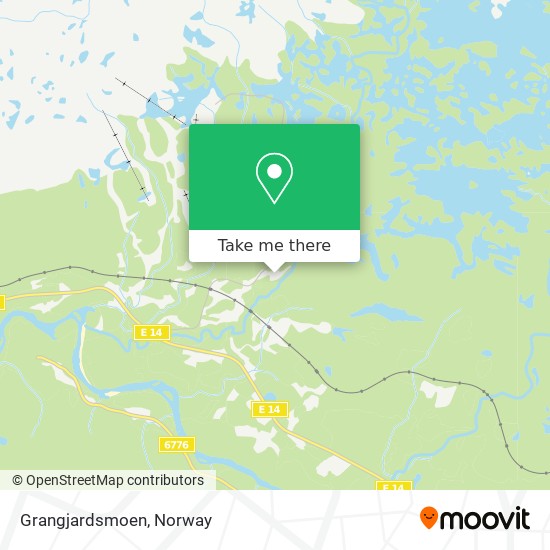 Grangjardsmoen map