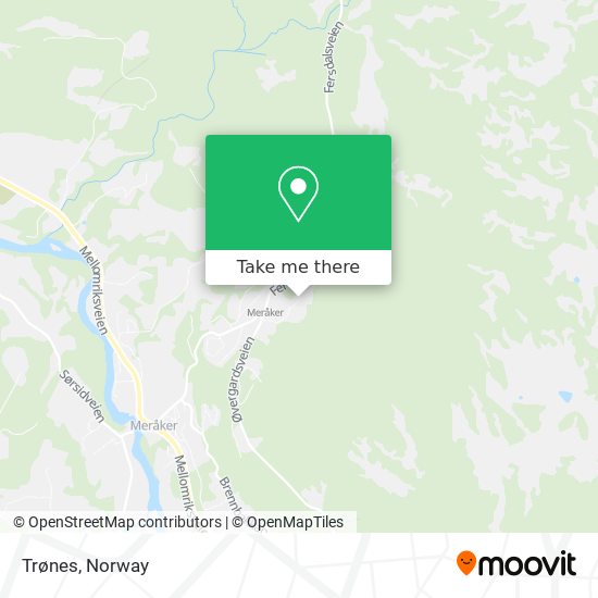 Trønes map