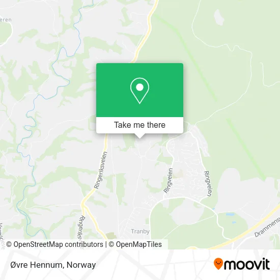 Øvre Hennum map