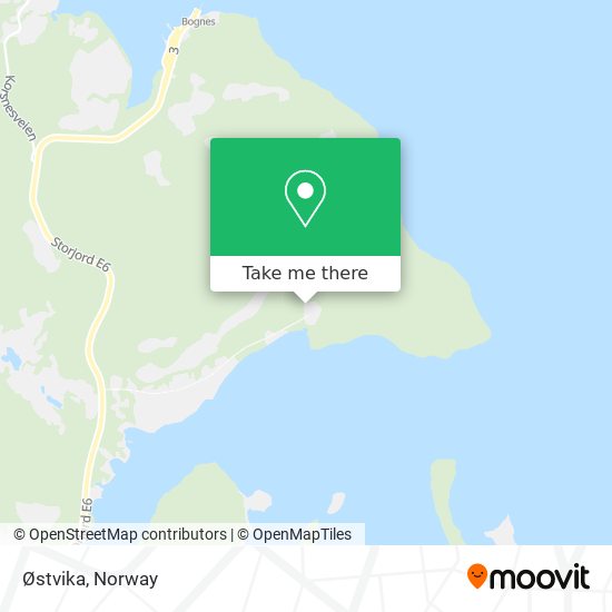 Østvika map