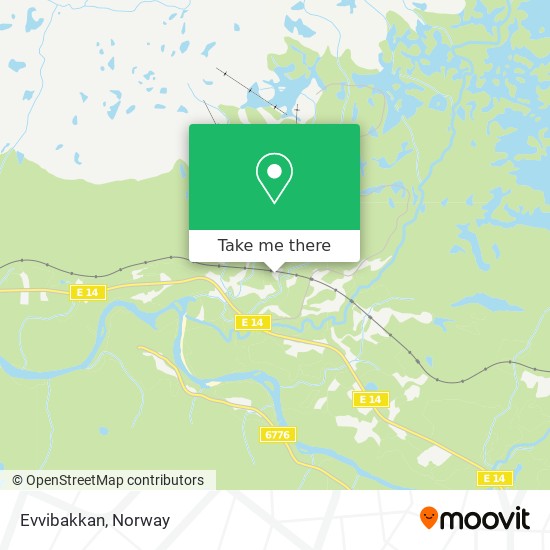 Evvibakkan map