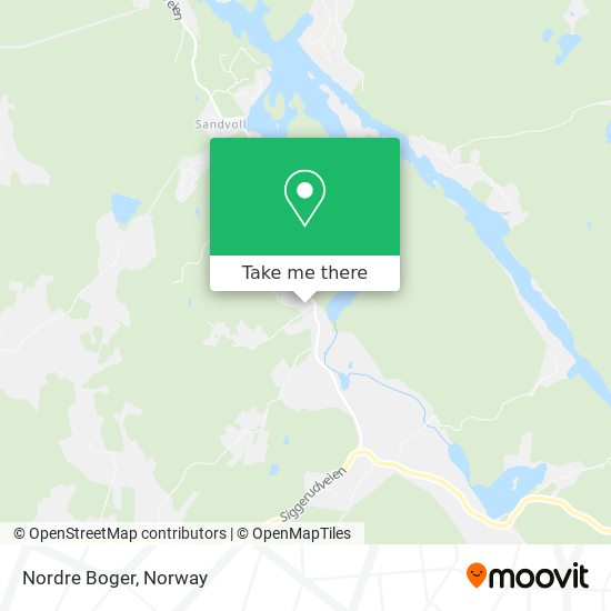 Nordre Boger map