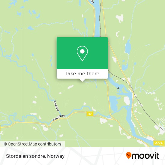 Stordalen søndre map