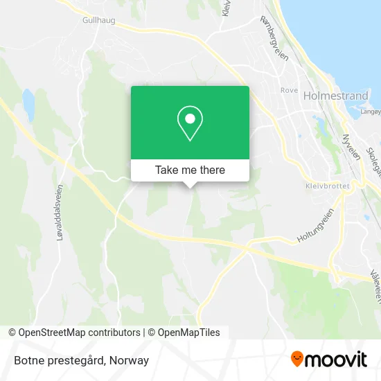 Botne prestegård map