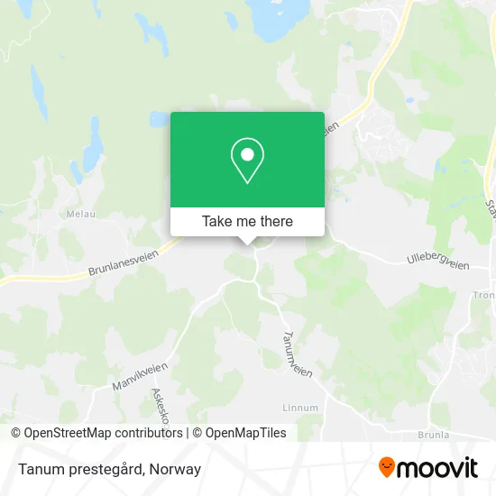 Tanum prestegård map