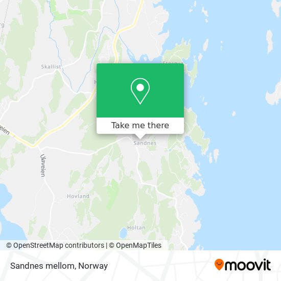 Sandnes mellom map