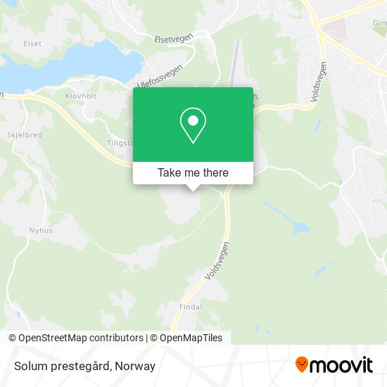 Solum prestegård map