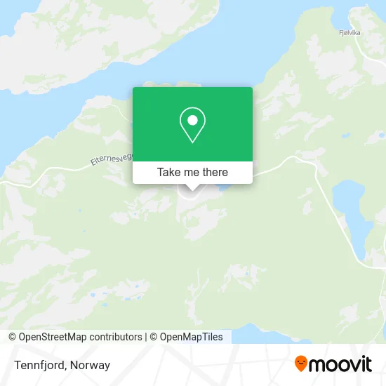 Tennfjord map